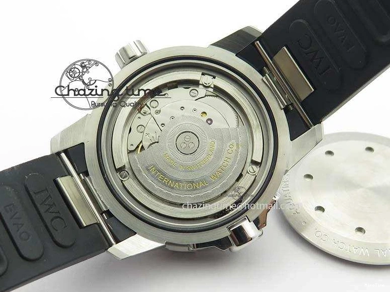 MIROTIME 0214 TechFriendly Aquatimer Automatic SS IW329003 V6F 1:1 Best Edition On Black Rubber Strap MIYOTA 7271